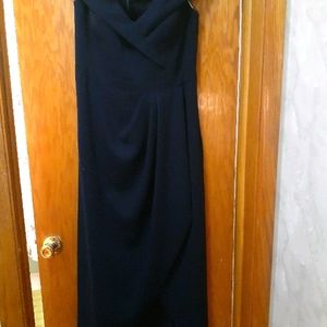 Xscape navy blue dress